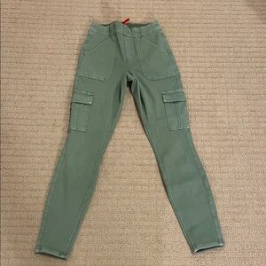SPANX Green Skinny Cargo Jeans